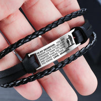 From Grandpa to Grandson - Steel & Leather Style Bracelet