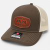Tooled Leather Style Papa Patch Hat
