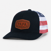 Tooled Leather Style Papa Patch Hat