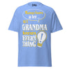 Mommy Knows a Lot But Grandma Knows Everything - Unisex classic tee — Carolina Blue — front view