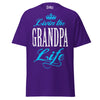 Livin' the GRANDPA Life - Unisex classic tee — Purple — front view