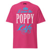 Livin' the POPPY Life - Unisex classic tee — Heliconia — front view