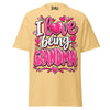 I Love Being GRANDMA - Unisex classic tee — Yellow Haze — front view