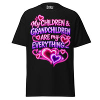 My Children & Grandchildren are my Everything - Unisex classic tee — Black — front view