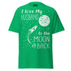 I Love my Husband to the Moon and Back - Unisex classic tee — Irish Green — front view