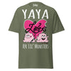 Yaya Loves Her Lil Monsters - Unisex classic tee — Military Green — front view