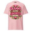 Grammy is My Favorite Name - Unisex classic tee — Light Pink — front view
