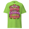 Never Stand Between a Gramma and her Grandkids - Unisex classic tee — Lime — front view