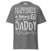 Happiness is Being a Daddy - Unisex classic tee — Graphite Heather — front view