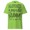 Happiness is Being a Grammy - Unisex classic tee — Lime — front view