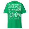 Happiness is Being a Grandpa - Unisex classic tee — Irish Green — front view