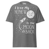 I Love my Nephew to the Moon and Back - Unisex classic tee — Graphite Heather — front view