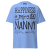 Happiness is Being a Nanny - Unisex classic tee — Carolina Blue — front view