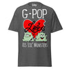 G-Pop Loves His Lil Monsters - Unisex classic tee — Dark Heather — front view