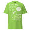 I Love my Grandson to the Moon and Back - Unisex classic tee — Lime — front view