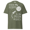 I Love my Husband to the Moon and Back - Unisex classic tee — Military Green — front view