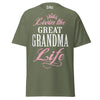 Livin' the GREAT-GRANDMA Life - Unisex classic tee — Military Green — front view