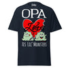 Opa Loves His Lil Monsters - Unisex classic tee — Navy — front view