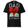 Dad Loves His Lil Monsters - Unisex classic tee — Black — front view