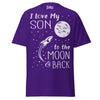 I Love my Son to the Moon and Back - Unisex classic tee — Purple — front view