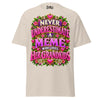 Never Underestimate Meme - Unisex classic tee — Natural — front view