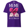 Meme Loves Her Lil Monsters - Unisex classic tee — Purple — front view