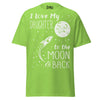 I Love my Daughter to the Moon and Back - Unisex classic tee — Lime — front view
