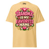Grandma is My Favorite Name - Unisex classic tee — Yellow Haze — front view