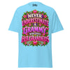 Never Underestimate Grammy - Unisex classic tee — Sky — front view