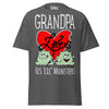 Grandpa Loves His Lil Monsters - Unisex classic tee — Dark Heather — front view