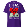 Opa Loves His Lil Monsters - Unisex classic tee — Purple — front view