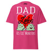 Dad Loves His Lil Monsters - Unisex classic tee — Heliconia — front view