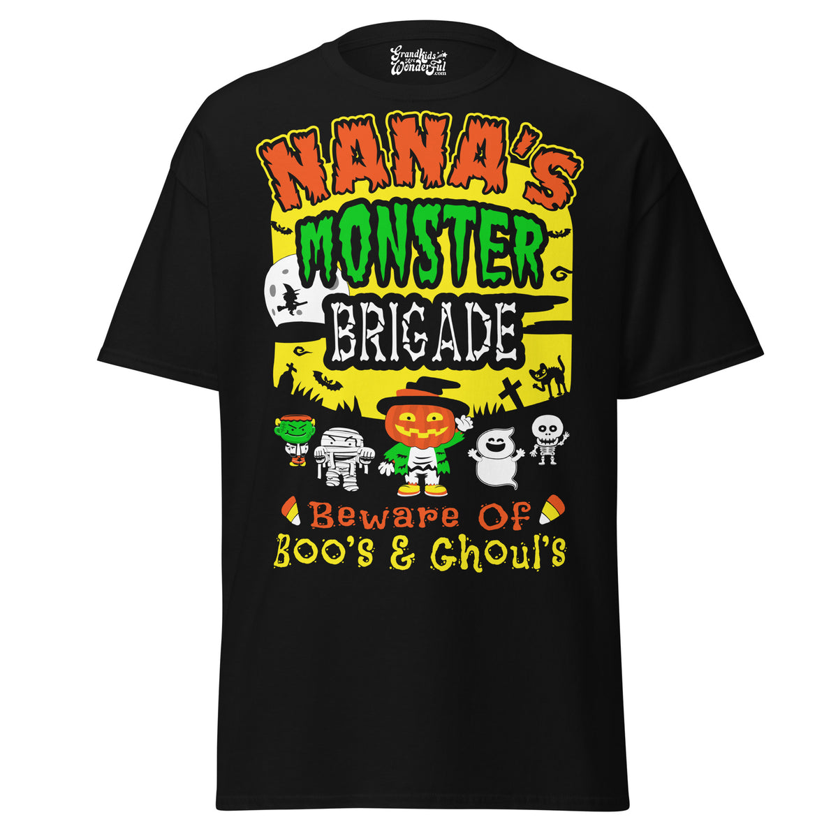 Nana's Monster Brigade - Unisex classic tee — Black — front view