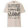 Happiness is Being a Grammy - Unisex classic tee — Natural — front view