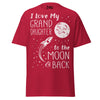 I Love my Granddaughter to the Moon and Back - Unisex classic tee — Cardinal — front view
