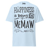 Happiness is Being a Memaw - Unisex classic tee — Light Blue — front view