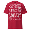 Happiness is Being a Grandpa - Unisex classic tee — Cardinal — front view