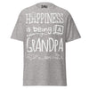 Happiness is Being a Grandpa - Unisex classic tee — Sport Grey — front view