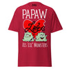 Papaw Loves His Lil Monsters - Unisex classic tee — Cardinal — front view