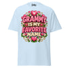 Grammy is My Favorite Name - Unisex classic tee — Light Blue — front view