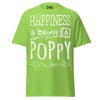Happiness is Being a Poppy - Unisex classic tee — Lime — front view
