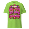 Never Underestimate Great-Grandma - Unisex classic tee — Lime — front view