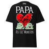 Papa Loves His Lil Monsters - Unisex classic tee — Black — front view