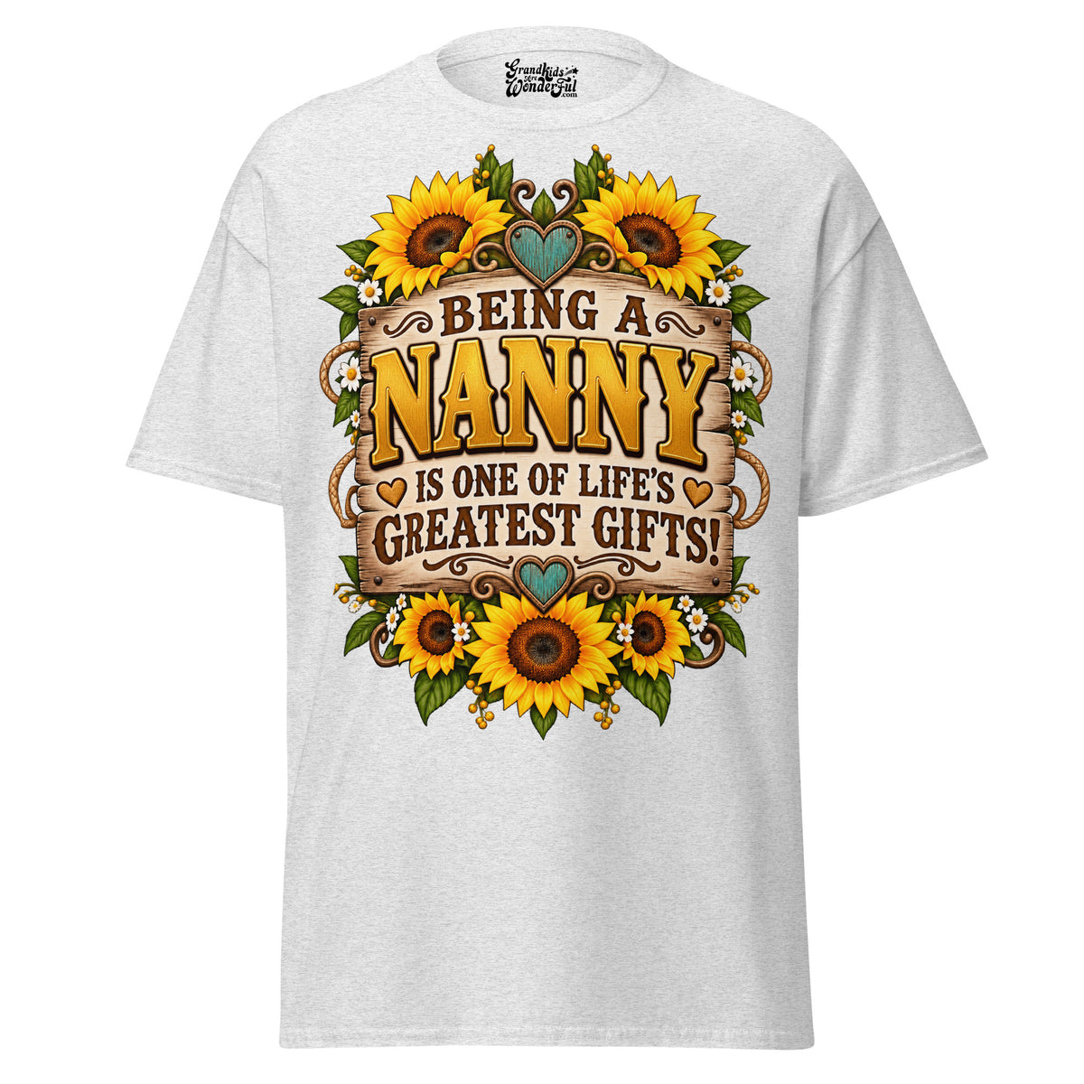 Being a NANNY - Unisex classic tee — Ash — front view