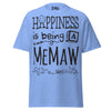 Happiness is Being a Memaw - Unisex classic tee — Carolina Blue — front view