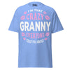 I'm that Crazy GRANNY - Unisex classic tee — Carolina Blue — front view