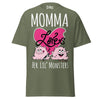 Momma Loves Her Lil Monsters - Unisex classic tee — Military Green — front view