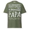 Happiness is Being a Papa - Unisex classic tee — Military Green — front view