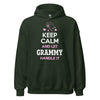 Keep Calm and Let Grammy Handle It - Unisex heavy blend hoodie — Forest Green — front view