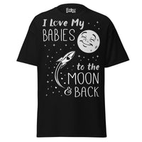I Love my Babies to the Moon and Back - Unisex classic tee — Black — front view